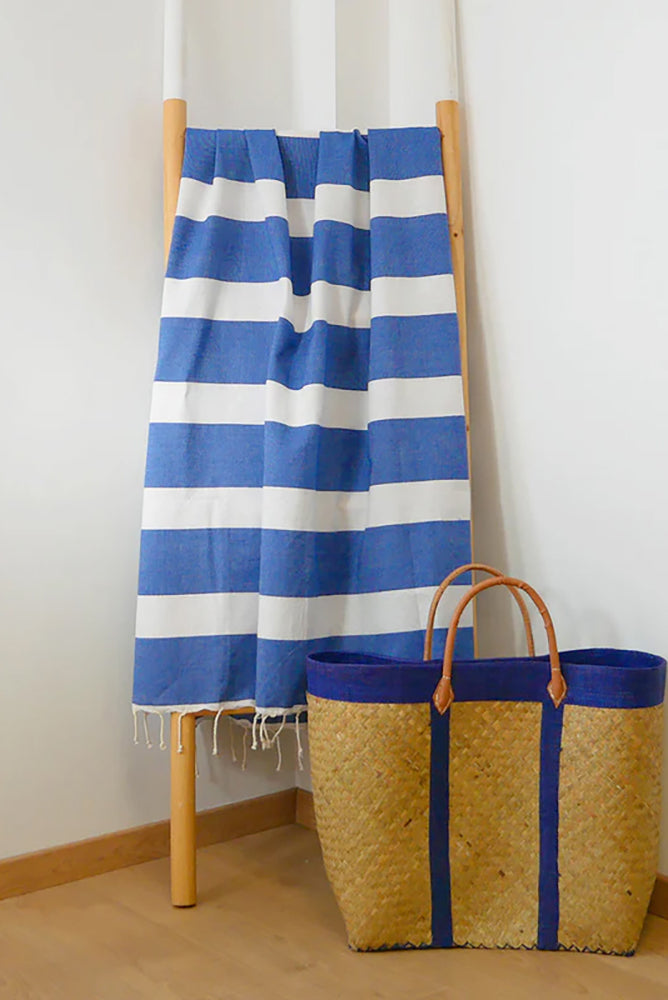 TELO MARE COTONE UNISEX BLU TRANSAT ROYAL COMPTOIR DE LA PLAGE